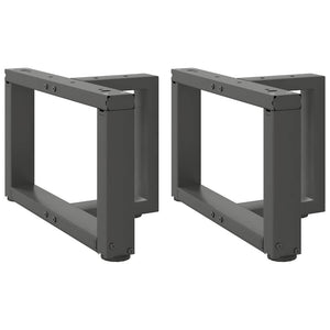 Couchtischbeine T-Form Anthrazit, 2er-Set