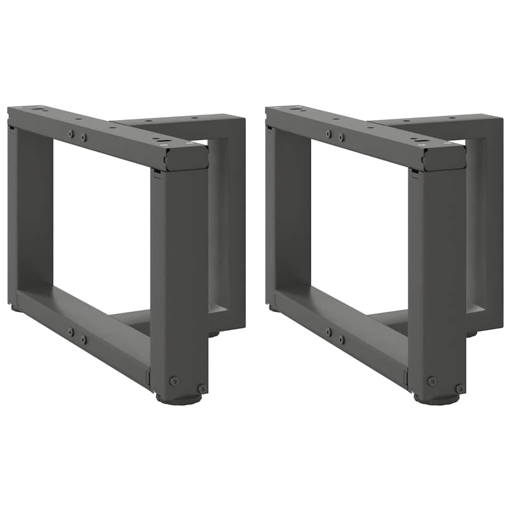 Couchtischbeine T-Form Anthrazit, 2er-Set