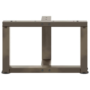 Couchtischbeine T-Form Stahl Natur 40x25x30-31cm, 2er-Set