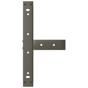 Couchtischbeine T-Form Stahl Natur 40x25x30-31cm, 2er-Set
