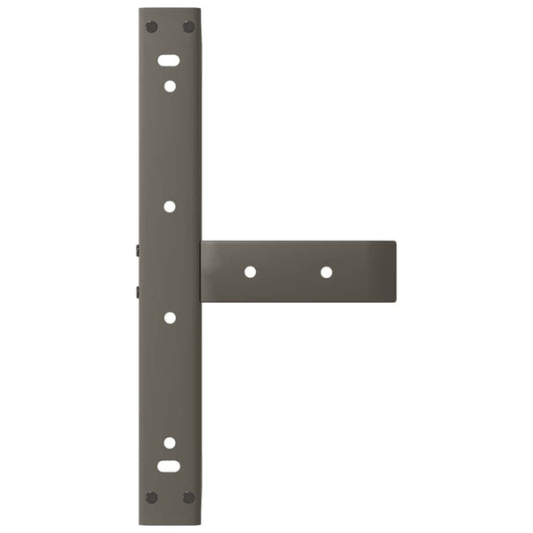 Couchtischbeine T-Form Stahl Natur 40x25x30-31cm, 2er-Set