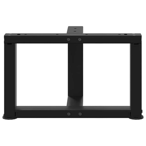Couchtischbeine T-Form, Schwarz, Stahl