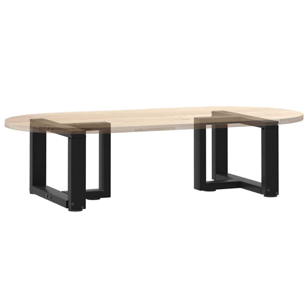 Couchtischbeine T-Form, Schwarz, Stahl