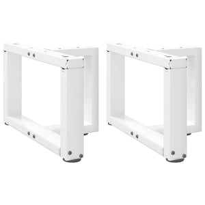 Weiße Couchtischbeine T-Form, 2er Set