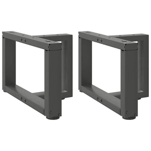 Couchtischbeine T-Form Anthrazit, 2er-Set