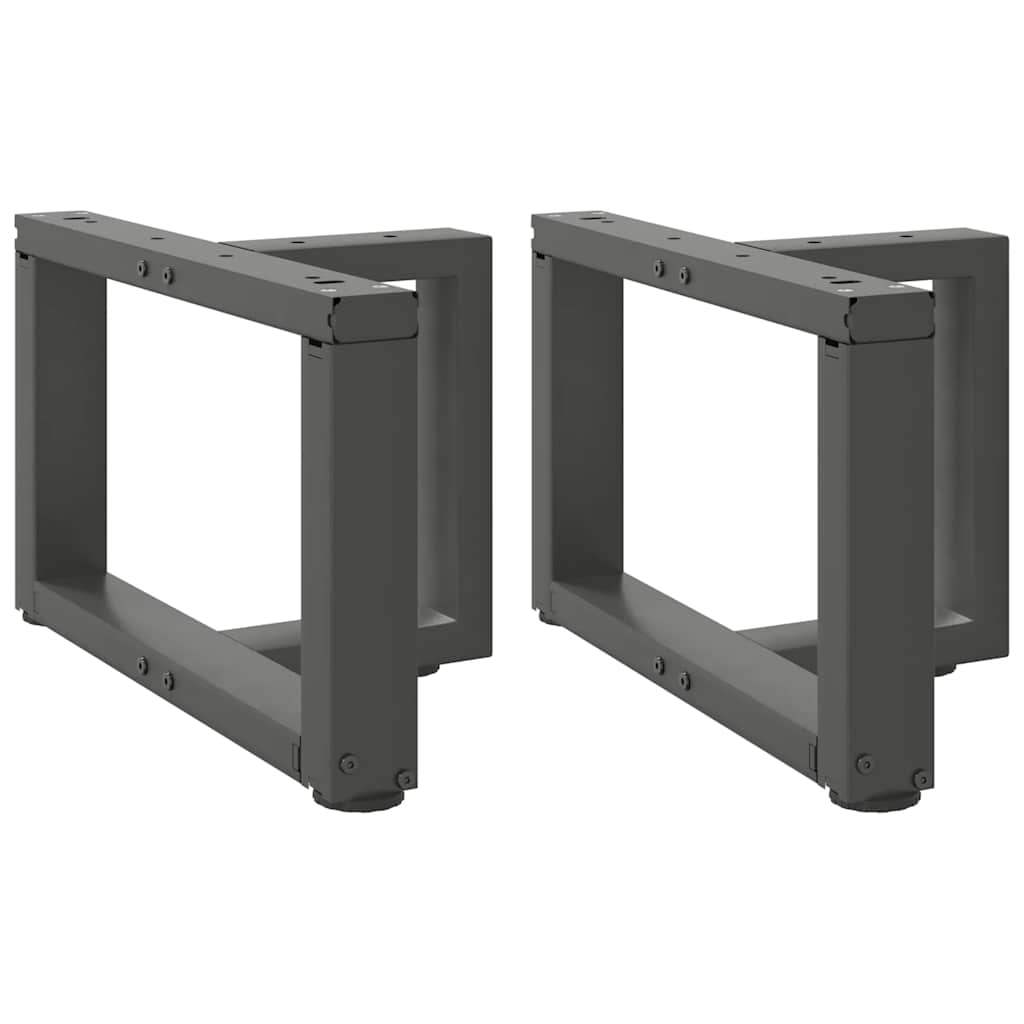 Couchtischbeine T-Form Anthrazit, 2er-Set
