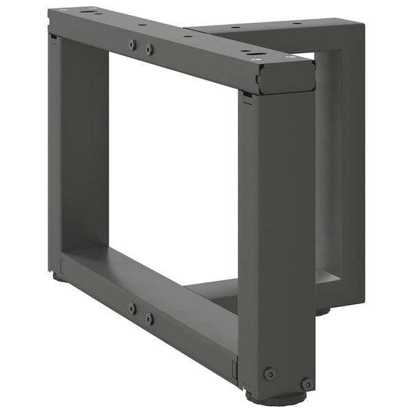 Couchtischbeine T-Form Anthrazit, 2er-Set