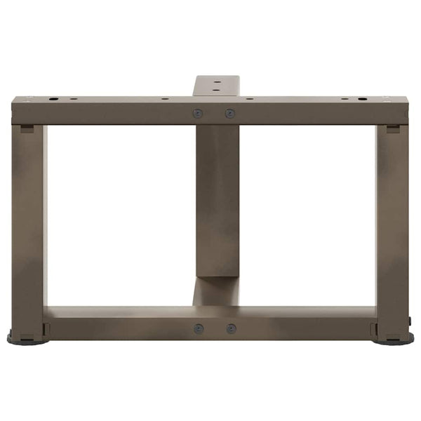 Couchtischbeine T-Form Naturstahl 50x25x30-31 cm