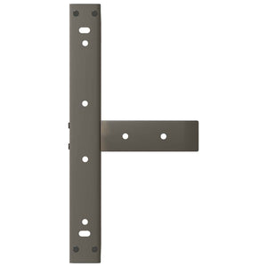 Couchtischbeine T-Form Naturstahl 50x25x30-31 cm