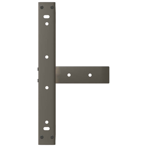 Couchtischbeine T-Form Naturstahl 50x25x30-31 cm