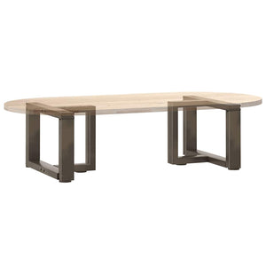 Couchtischbeine T-Form Naturstahl 50x25x30-31 cm