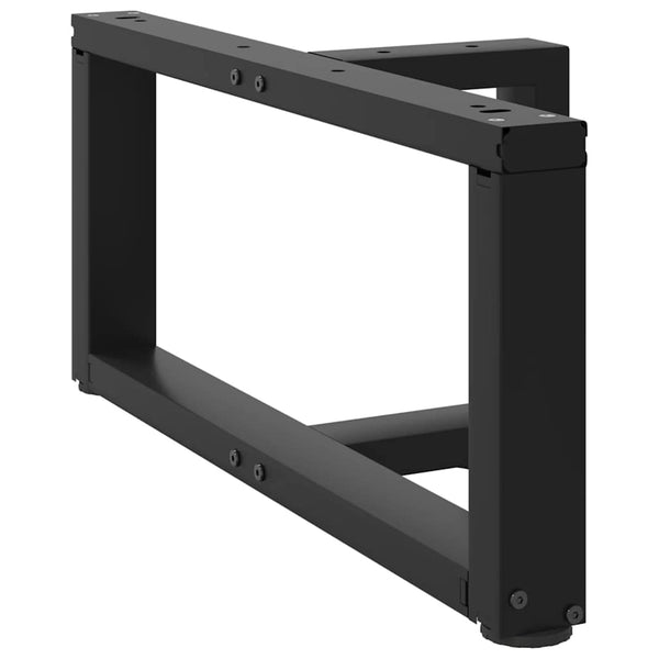 Couchtischbeine T-Form, Schwarz, 2er-Set