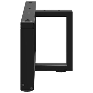 Couchtischbeine T-Form, Schwarz, 2er-Set