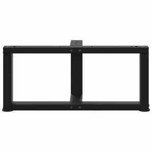 Couchtischbeine T-Form, Schwarz, 2er-Set