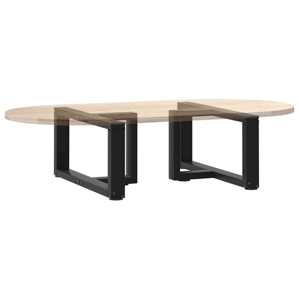 Couchtischbeine T-Form, Schwarz, 2er-Set