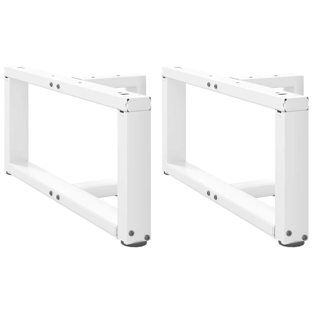 Couchtischbeine T-Form, Weiß, 2er-Set