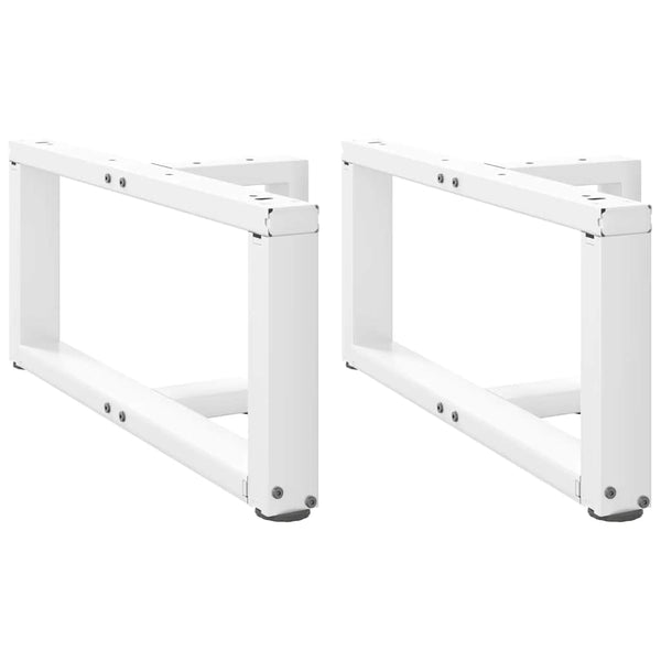 Couchtischbeine T-Form, Weiß, 2er-Set