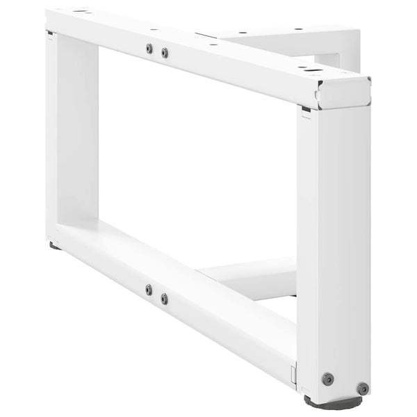 Couchtischbeine T-Form, Weiß, 2er-Set