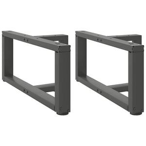 Couchtischbeine T-Form Anthrazit, 2er-Set