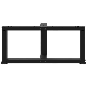 Schwarze Couchtischbeine T-Form, 70 cm, 2er-Set