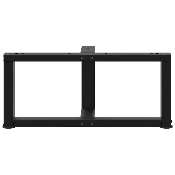 Schwarze Couchtischbeine T-Form, 70 cm, 2er-Set