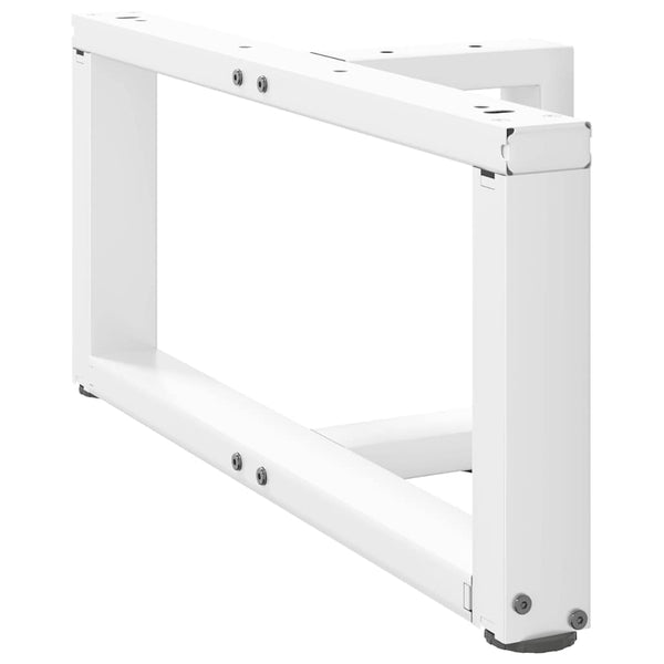 Weiße Couchtischbeine T-Form, 70 cm, 2er Set