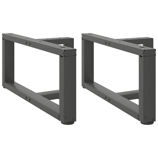 Couchtischbeine T-Form Anthrazit, 2er-Set