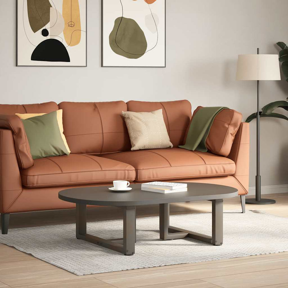 vidaXL Pieds de table basse en T 2 pcs Acier brut 70x25x(30-31) cm Acier