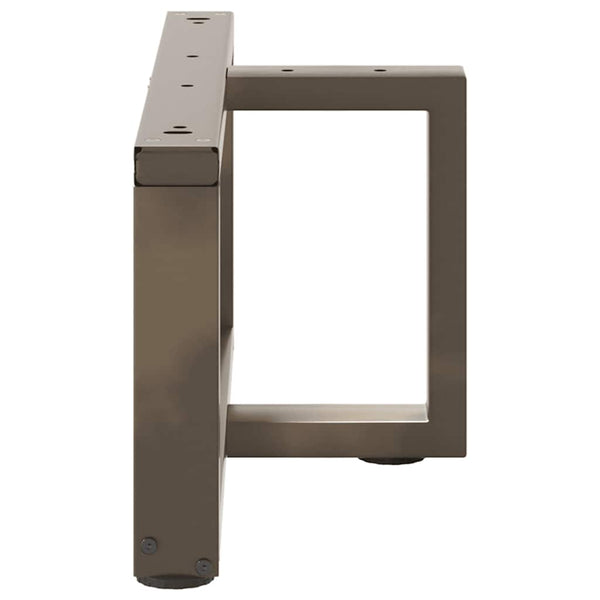 Couchtischbeine T-Form, Stahl Natur, 70cm, 2er-Set
