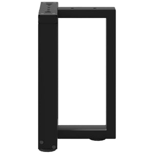 Couchtischbeine T-Form, 2er Set, Schwarz