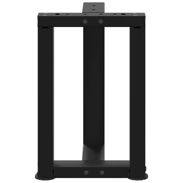 Couchtischbeine T-Form, 2er Set, Schwarz
