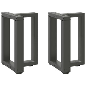 Couchtischbeine T-Form Anthrazit, 2er Set