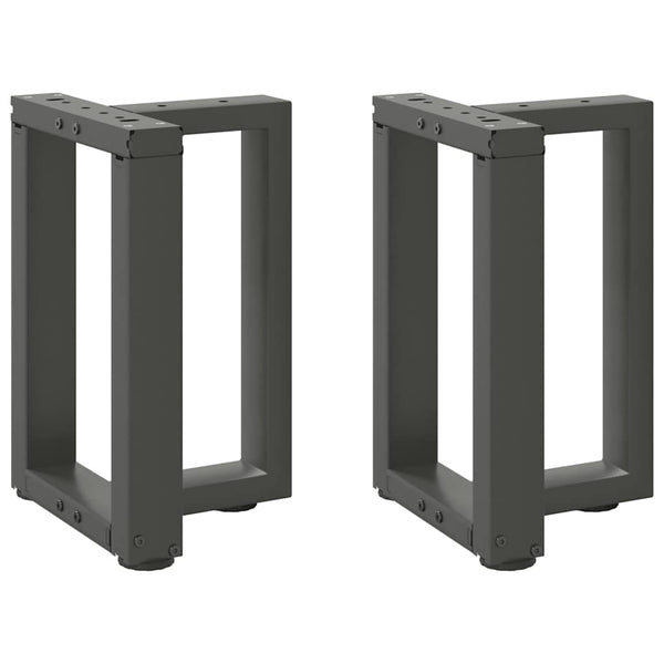 Couchtischbeine T-Form Anthrazit, 2er Set