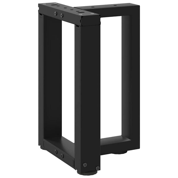 Schwarze Couchtischbeine T-Form, 2er Set