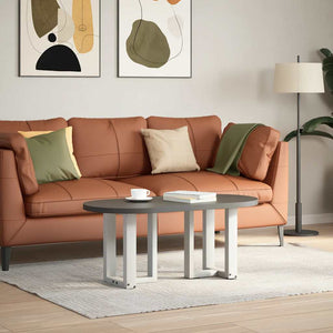 Couchtischbeine T-Form Weiß, 2er-Set