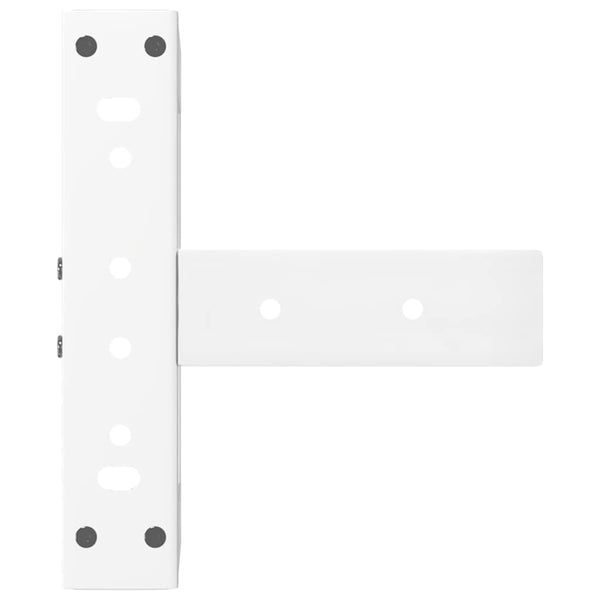 Couchtischbeine T-Form Weiß, 2er-Set