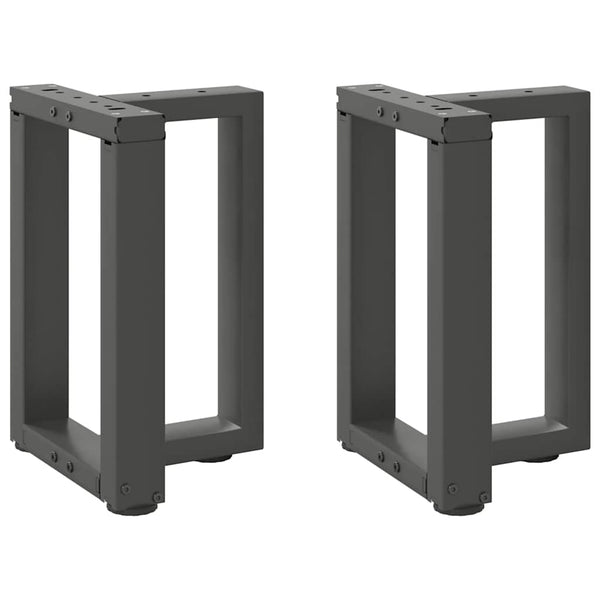 Couchtischbeine T-Form Anthrazit, 2er-Set