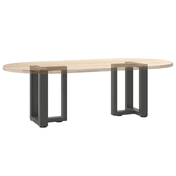 Couchtischbeine T-Form Anthrazit, 2er-Set