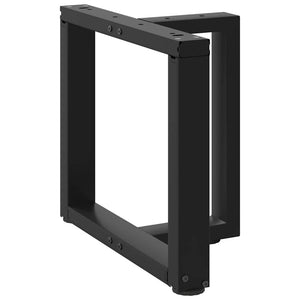 Couchtischbeine T-Form Schwarz, 2er Set
