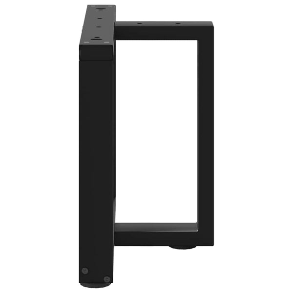 Couchtischbeine T-Form Schwarz, 2er Set