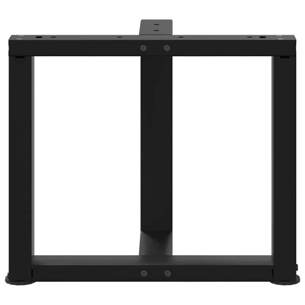 Couchtischbeine T-Form Schwarz, 2er Set