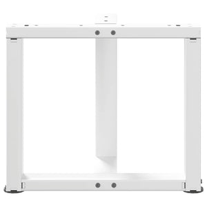 Couchtischbeine T-Form, Weiß, 2er Set