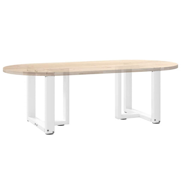 Couchtischbeine T-Form, Weiß, 2er Set