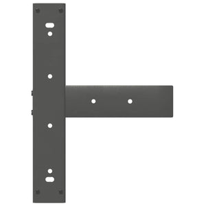 Couchtischbeine T-Form Anthrazit 2er Set