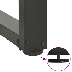 Couchtischbeine T-Form Anthrazit 2er Set