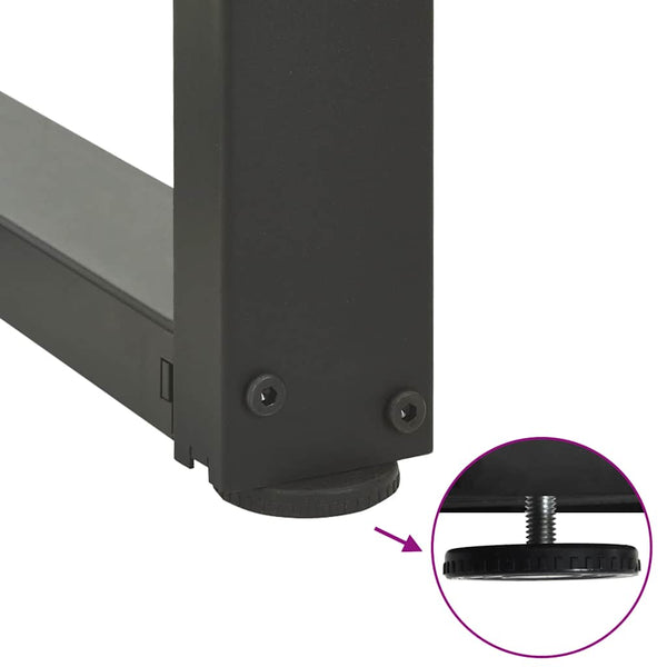 Couchtischbeine T-Form Anthrazit 2er Set