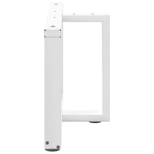Weiße Couchtischbeine T-Form, 60cm Stahl