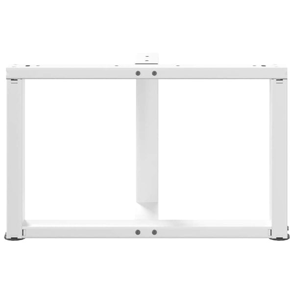 Weiße Couchtischbeine T-Form, 60cm Stahl