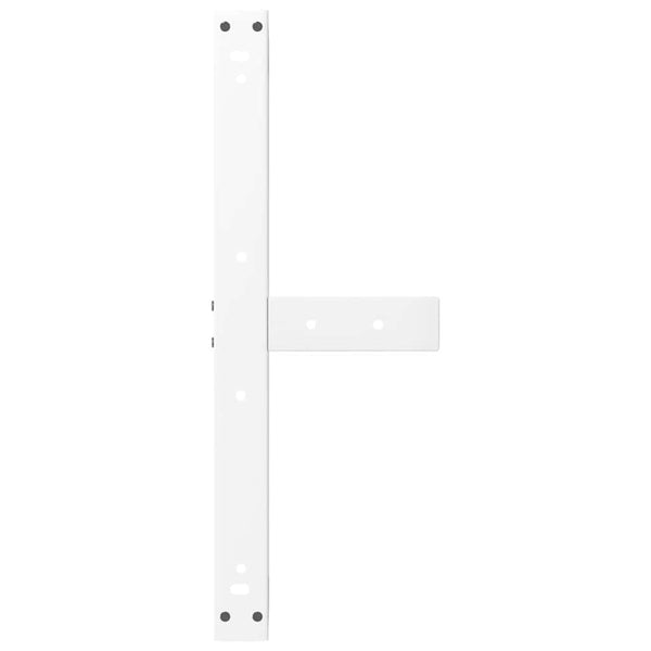 Weiße Couchtischbeine T-Form, 60cm Stahl