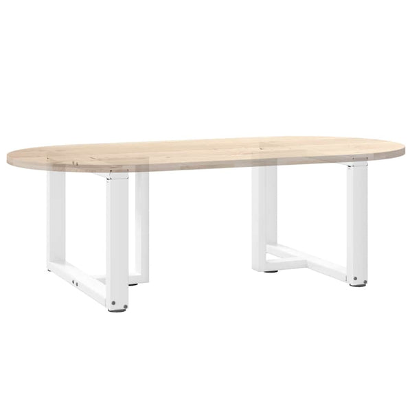 Weiße Couchtischbeine T-Form, 60cm Stahl